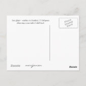 Op het Zee ~ Zee glasblaasjes Briefkaart (Achterkant)