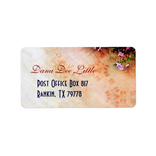 Op het zuidwesten geïnspireerd label (Voorkant)