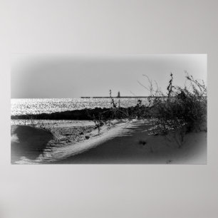 Op het zwarte punt poster