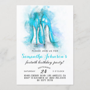 Op hoog niveau Fabulous Glam Birthday Invitation Kaart