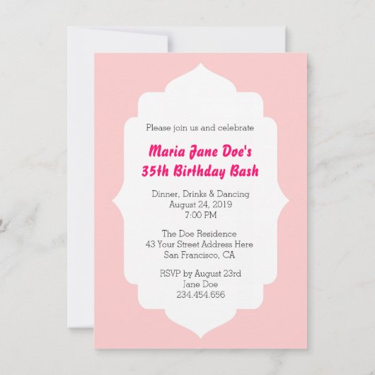 Op hoog niveau Stiletto-Mode op zaterdag Kaart (Achterkant)