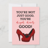 Op hoog niveau Stiletto-Mode op zaterdag Kaart (Voorkant)