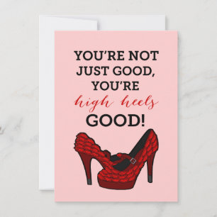 Op hoog niveau Stiletto-Mode op zaterdag Kaart