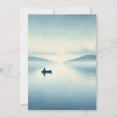 Op Hook Bait Fun Wood Little Fisherman Baby shower Kaart (Achterkant)