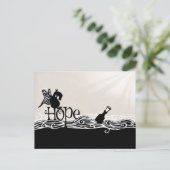 Op Hope & Butterfly Wings is het een Briefkaart. Briefkaart (Staand voorkant)
