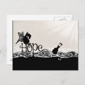 Op Hope & Butterfly Wings is het een Briefkaart. Briefkaart (Voorkant / Achterkant)