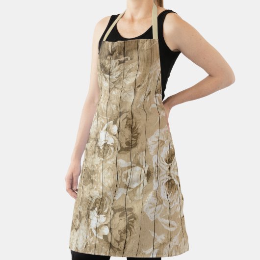 op hout -houtnostalgisch schort (Insitu)