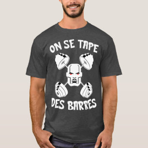 Op Humor Wod Barbell Weightlift met Se aped T-shirt