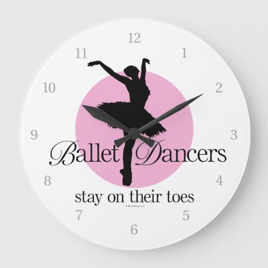 Op hun tenen (ballet) grote klok (Voorkant)