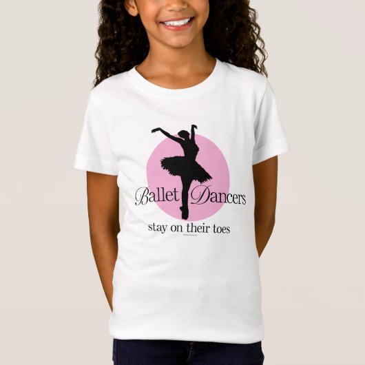Op hun tenen (ballet) t-shirt (Voorkant)