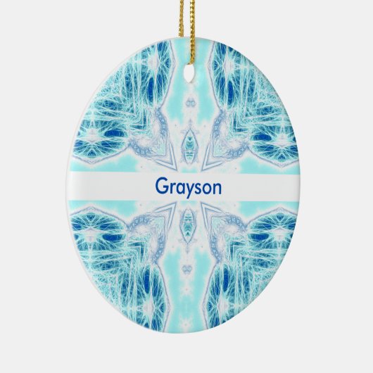 Op Ice Ceramic Ornament (Rechts)