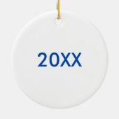 Op Ice Ceramic Ornament (Achterkant)