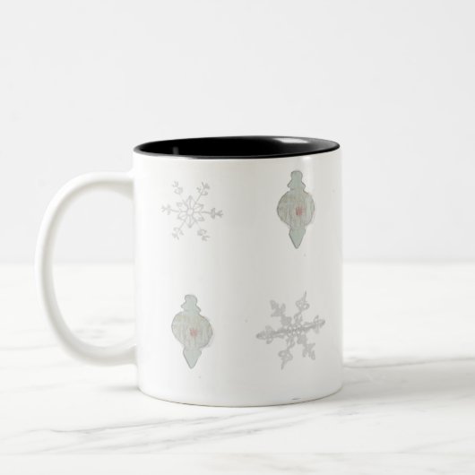 Op Ice Snowflake Christmas Ornament Mok (Links)
