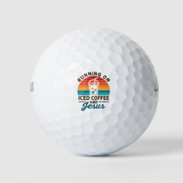 Op Iced Coffee en Jesus Retro Golfballen