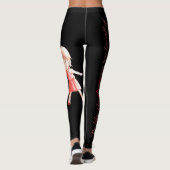 Op ijs geïnspireerde leggings op maat met quote (Achterkant)