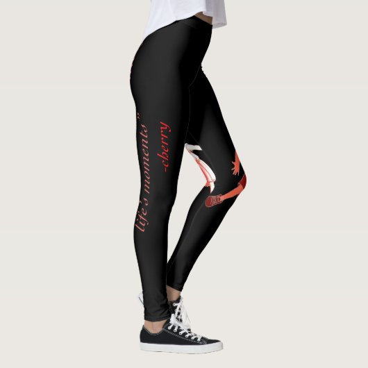 Op ijs geïnspireerde leggings op maat met quote (Rechts)