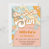 Op In De Zon Regenboog 1e Verjaardag Kaart (Voorkant)