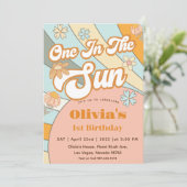 Op In De Zon Regenboog 1e Verjaardag Kaart (Staand voorkant)
