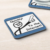 Op internet drankjes onderzetter (Linkerzijde)