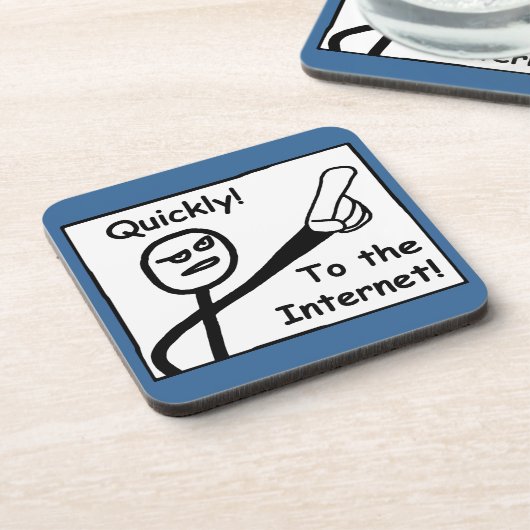 Op internet drankjes onderzetter (Linkerzijde)