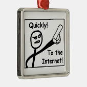 Op internet metalen ornament (Rechts)