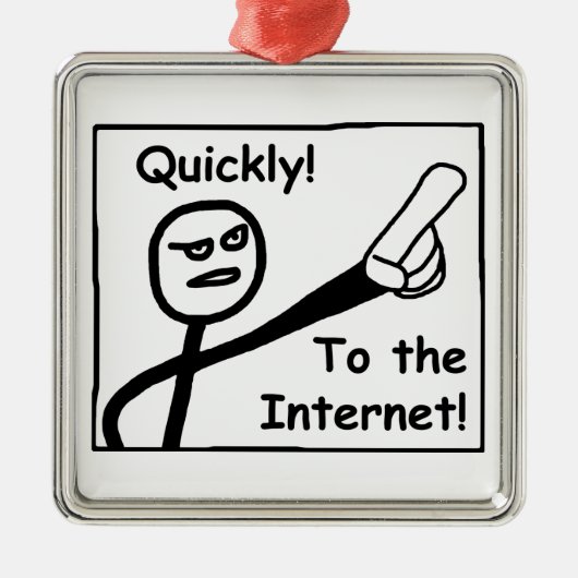 Op internet metalen ornament (Voorkant)