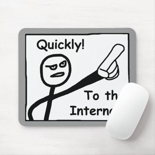 Op internet muismat (Met muis)