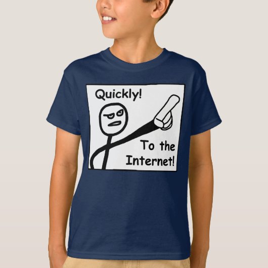 Op internet t-shirt (Voorkant)