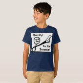Op internet t-shirt (Voorkant volledig)