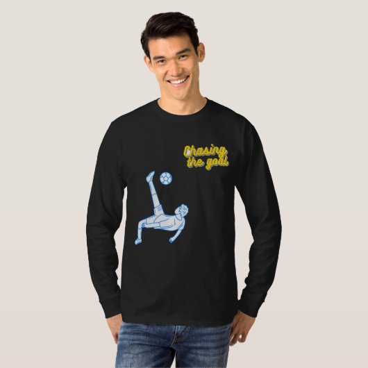 Op jacht naar het doel | Motiverend sportontwerp v T-shirt (Voorkant volledig)