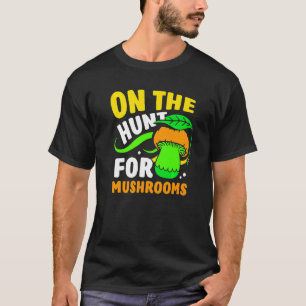 Op jacht naar paddenstoelen plukken paddenstoel t-shirt