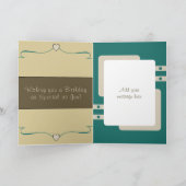 Op je 90e verjaardag voeg je de naam groen bruin t kaart (Binnen)