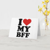 OP JE *BIRTHDAY* BFF IK HOOR VAN JE (ALTIJD) KAART (Gele Bloem)