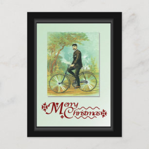 Op je fiets briefkaart