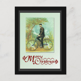 Op je fiets briefkaart