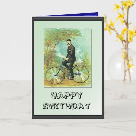 Op je fiets kaart (Gele Bloem)