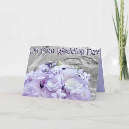 Op je huwelijksdag kaart (Voorkant)