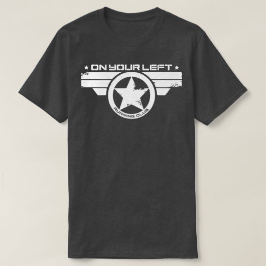 op je linkerloopclub 1 t-shirt (Design voorkant)