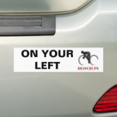 OP JE LINKS BUMPERSTICKER (Op auto)