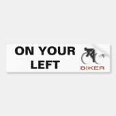 OP JE LINKS BUMPERSTICKER (Voorkant)
