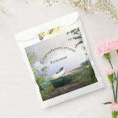 Op je pensioenkano's op de rivier bedankzakje (Gezegeld)