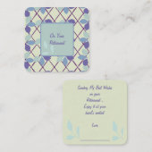 Op je Pensioennota Kaart: Notitiekaartje (Voorkant / Achterkant)