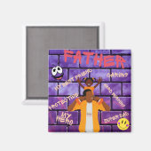 Op je schouders is papa mijn held magneet (Voorkant / Achterkant)