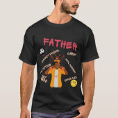 Op je schouders is papa mijn held t-shirt (Voorkant)