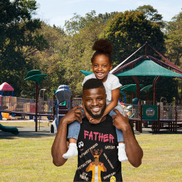 Op je schouders is papa mijn held t-shirt