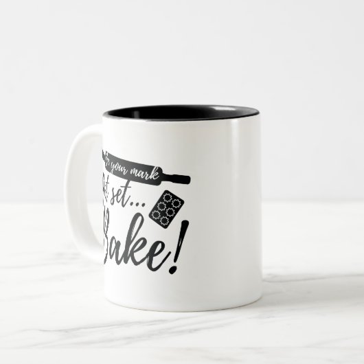 Op je teken tweekleurige koffiemok (Voorkant links)