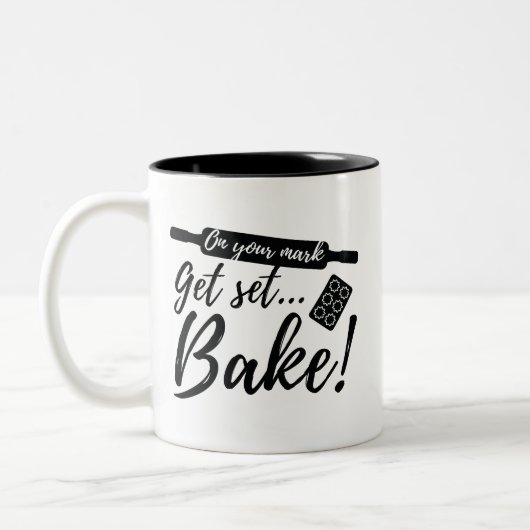 Op je teken tweekleurige koffiemok (Links)