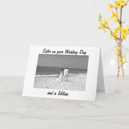 OP JE TROUWDAG EN VOOR ALTIJD KAART (Gele Bloem)