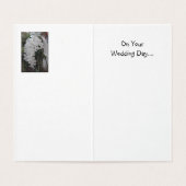 Op je trouwdag - witte orchideeën kaart (Binnenkant ongevouwen)