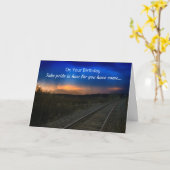 Op je verjaardag ben je er trots op hoe ver... kaart (Gele Bloem)